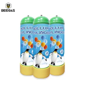 Fournisseur chinois, réservoir He jetable de 2,2 l, ballons de pureté 99.99% de 30lb, petit gaz hélium pour ballons