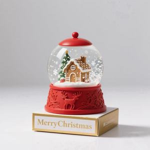 Cadeau <span class=keywords><strong>de</strong></span> <span class=keywords><strong>Noël</strong></span> haut <span class=keywords><strong>de</strong></span> gamme en résine moderne Maison en pain d'épice Globe <span class=keywords><strong>de</strong></span> neige pour ornement <span class=keywords><strong>de</strong></span> <span class=keywords><strong>Noël</strong></span> - Product Image 6