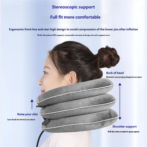 PVC 내부 소재의 3중 레이어 목 보호대, 경추 견인용 조절 가능 가정용 목 확장 베개 - Product Image 1