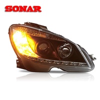 Nouvel ensemble de phares avant pour Mercedes-Benz Classe C W204 (2007-2010) avec modification LED DRL et phares au xénon C200 12V 55W