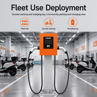 Nouveau chargeur mural DC rapide pour moto électrique 13,2 kW 20 kW à double sortie Type 6 pour station de recharge et de stationnement de scooters