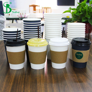 china personalizados logo vasos 16oz de <span class=keywords><strong>cafe</strong></span> con tapa fiesta desechables - Product Image 1