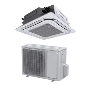 750CFM FCU 4-Way Cassette with Large Air Ow Outlet Heating Cooling System Chilled Water Cassette Type Fcu Fan Coil Unit