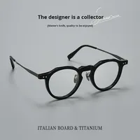 Lunettes unisexes rétro style punk américain GG573F, monture pleine de haute qualité, verres AC, en fibre d'acétate
