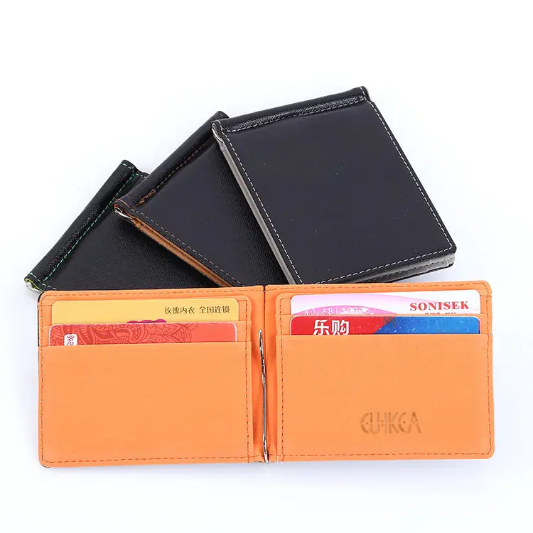 Amazon Classic Men's Wallet PU Card Holder Business ID Credit Card Cases Travel Wallet Men Wallet Accept Customized Logo Short