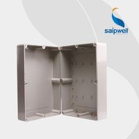 ABS/PC couvercle solide/boîtier électrique étanche transparent IP66 SP-F11 380*260*105mm boîtiers électroniques en plastique