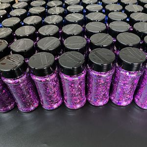 Ensemble de pots à paillettes épaisse de 2 oz, mélange de paillettes en Polyester cosmétique en vrac, holographique - Product Image 2