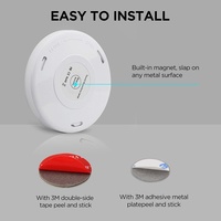 Lampe intelligente circulaire d'intérieur OEM, rechargeable par USB, 3 piles AA, LED, détecteur de mouvement, lumière de nuit sans fil, télécommande, blanc