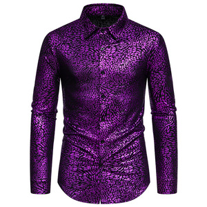 Camisa de Manga Larga para Hombre con Estampado de Leopardo y Detalles Bronceados, Estilo Moderno para Escenario, Nueva Colección Tks - Product Image 5