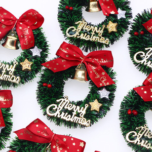 Mini guirlande de Noël Merry <span class=keywords><strong>Chris</strong></span> Mas pentagramme avec anneau en rotin <span class=keywords><strong>et</strong></span> cloche en vente en gros - Product Image 1