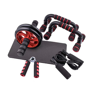 Hot Fancy 6-in-1 Steel AB Wheel Roller Kit Colorful PVC Fitness Muscle Wheel Roller Sets for Abdominal <strong>Exercise</strong> - Product Image 6
