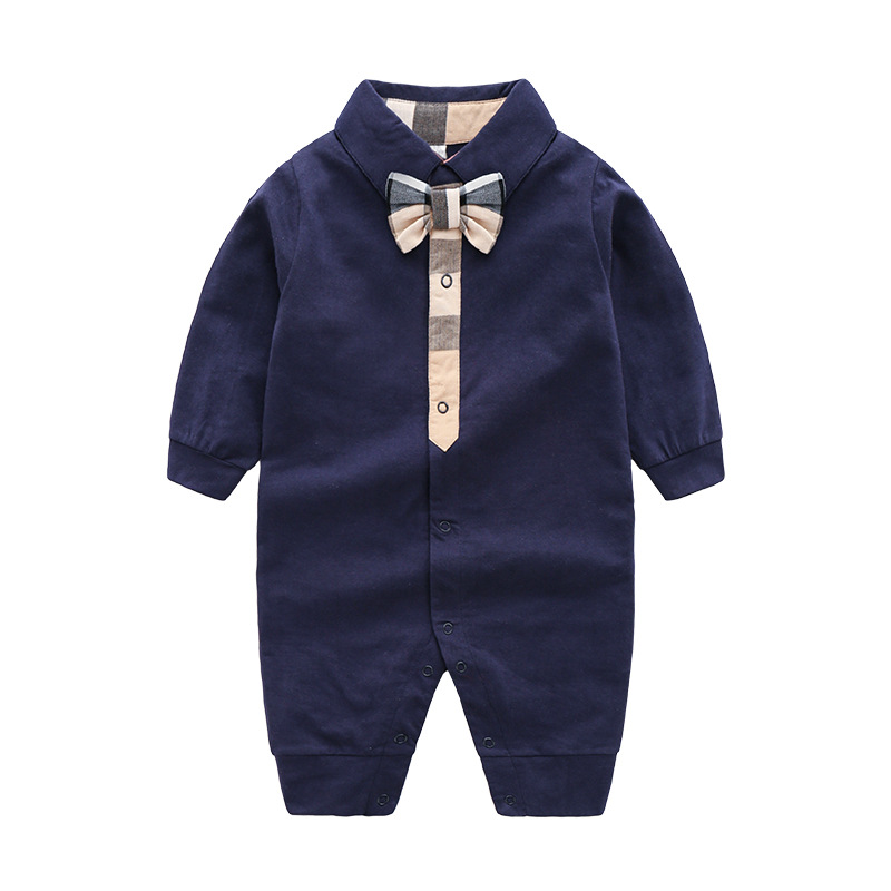 ORANGLES 2022 New Arrival Baby Boy Romper – Stylish Long Sleeve Infant Autumn Jumpsuit Baby Overall Clothes - detailed closeup view - Image 3 of 4 | great for travel | Texas | Free Shipping ORANGLES