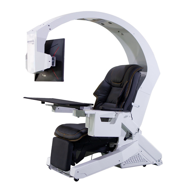 IW-320 Zero Gravity Recline Workstation Chair  GIMI Gaming COCKPIT , Works Triple FIVE Monitor Tilting Rig Imperator VR IW320