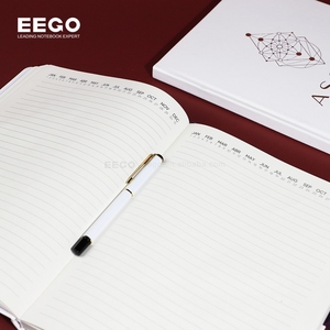 Tùy chỉnh <span class=keywords><strong>A4</strong></span> PU da ràng buộc Tạp Chí 8x11 Lưu ý sách với Vàng logo cá nhân trắng máy tính xách tay ban nhạc đàn hồi Bút in phong cách - Product Image 5