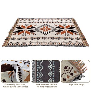 Bohemian Thickened Moisture-Proof <b>Picnic</b> <b>Blanket</b> Foldable Inflatable Outdoor Camping Mat Travel-friendly Floor Tent - Product Image 6