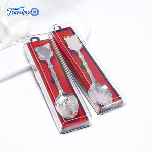 Cuchara de Postre Personalizada con Logotipo, Cuchara de Helado Vintage Plateada con Mango Metálico, Cuchara de Té de Aleación de Zinc Fundido Personalizada - Product Image 2