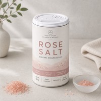 Pot à épices en papier recyclable avec couvercle doseur à pression pour l'emballage de sel rose en poudre et d'assaisonnements, logo personnalisé, vente en gros, fournisseur OEM