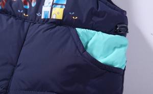 Fabricant chinois de vêtements d'hiver pour enfants, ensemble veste et pantalon en duvet unisexe pour bébé en tissu de coton - Product Image 5