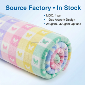 <span class=keywords><strong>Plaid</strong></span> en flanelle 130x150cm à carreaux <span class=keywords><strong>pastel</strong></span> papillon quatre saisons voyage en avion décoration intérieure emballé sous vide sac OPP doux et chaud - Product Image 3