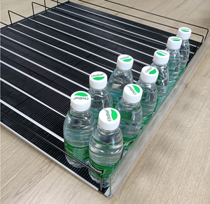 XLA, venta al por mayor, empujador de rodillos frontal inteligente, pantalla de alimentación por gravedad de bebidas, estante de supermercado, estante de rodillos de plástico, suministro de almacenamiento - Product Image 1