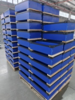 Usine Coroplast Cadre Caisses De Stockage Conteneur En Plastique Emballage Organisateur Cas Creux Boîte Ondulée PP Cadre De Stockage Bin