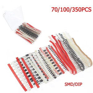 <strong>Rectifier</strong> Diode Schottky Diode Kit 1N4001 1N4004 1N4007 1N5819 1N5822 Fast Switching <strong>SMD</strong> Diodes Set <strong>M1</strong> M4 <strong>M7</strong> SS14 SS34 RS1M US1M - Product Image 1