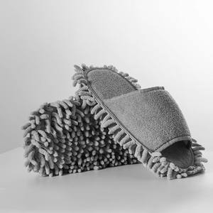 Absorb Dust and Hair <b>Microfiber</b> <b>Mop</b> Slipper Shoes Indoor Floor Chenille Clean <b>Mop</b> Floor Slippers with Good Elasticity - Product Image 1