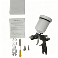 Pistola de Pulverización LVMP ROKO WS500 600ml 1.3mm, Cuerpo de Aleación de Aluminio, Alimentación por Gravedad, Pulverizador de Pintura Neumático Industrial y Automotriz OEM
