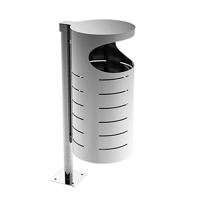 Garden Cheap Rubbish Container Commercial Metal Recycle Waste Bin Outdoor Hanging Trash Can