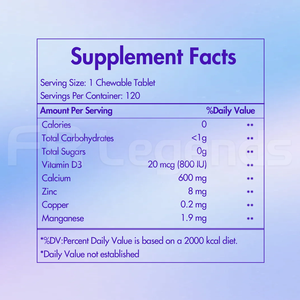Tabletas Multivitamínicas de Marca Privada, Mejoran la Flexibilidad de las Articulaciones, Densidad Ósea, Tabletas Masticables de Vitamina D - Product Image 4