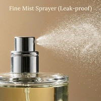 Botella de Perfume de Vidrio Cilíndrica Ecológica de Lujo de 30ml 50ml 100ml Recargable con Pulverizador y Logotipo Personalizado para Marcas
