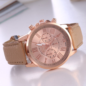Reloj de Pulsera de Cuero <span class=keywords><strong>para</strong></span> Mujer, Modelo 2025, Más Vendido, Deportivo, Resistente al Agua, de Ginebra, de PU, Regalo <span class=keywords><strong>para</strong></span> Novia, Reloj de Cuarzo <span class=keywords><strong>para</strong></span> Hombre y Mujer - Product Image 4
