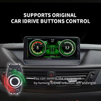 Écran tactile 10,25 pouces sans fil Android Auto & CarPlay pour tableau de bord BMW X1 E84 avec navigation GPS et bouton iDrive