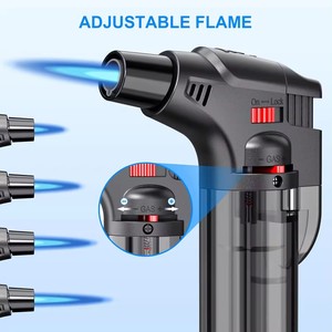 Jet Flame Cigar Soplete Encendedor Venta caliente Blanco Negro Portátil Soplete de soldadura de gas Encendedor eléctrico - Product Image 2