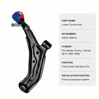 Bras de suspension inférieur avant gauche BOJIAN OEM 54501-0M010, remplacement pour Nissan Almera N15 Sunny Pulsar Sentra B14 1995-2000