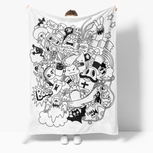 Couverture à colorier soi-même - C'est un cadeau créatif et personnalisé pour la famille et les amis, idéal pour une décoration chaleureuse de la maison - Product Image 4