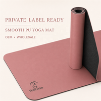 Tapis de yoga Yugaland Flagship 160 en PU lisse, 183*68cm, anti-déchirure, en caoutchouc naturel