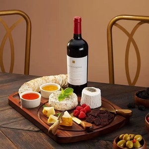 Wooden Cheese Tray Square Steak Pizza Platter Home Fruit Dessert Serving Tray Ready To Eat Food Elegant Design - Product Image 1