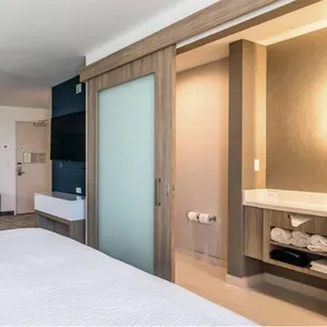 Bingkai Fire Rated Kustom Pintu Kaca untuk Kamar Mandi Hotel