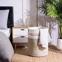 Panier à linge en corde de coton doux, 60L, autoportant, lavable en machine, bac de rangement tressé pour chambre de bébé, vente en gros