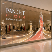 Écran LED transparent sur mesure pour vitrine de boutique de mode, affichage publicitaire sur fenêtre