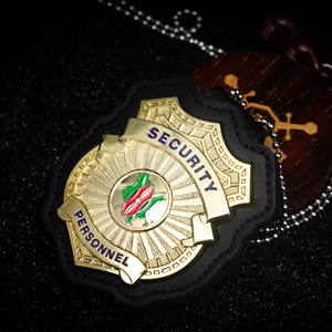 Logotipo personalizado Insignia de metal 3D Oro Plata Cobre Plateado Warden Emblema Insignias de seguridad privada y Epillets - Product Image 5