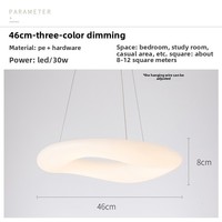 Lustre de plafond de style crème de designer italien, simple et élégant, pour salon, chambre à coucher, bar, éclairage de taille moyenne