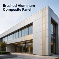 Panneau ACP brossé 4 mm 5 mm 6 mm résistant aux rayures pour devanture de magasin