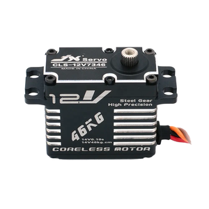 เซอร์โว CLS-12V7346 JX รุ่นดั้งเดิม น้ำหนัก 73 กรัม 12 โวลต์ 180 องศา HV ความแม่นยำสูง เกียร์เหล็ก ดิจิตอล คอร์เลส โครงอะลูมิเนียม สำหรับ CNC JR - Product Image 2