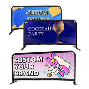 Sidewalk Cafe Barrier With Banner Custom Event Banner Advertising Banner Cafe Barrier - Product Image 1