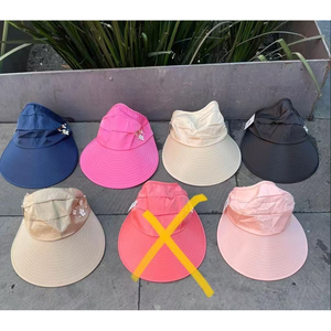 Sombrero de Sol de Ala Ancha para Niños Pearl, Visera de Playa de Verano, Rosa, 100% Poliéster, Bordado a Mano, Estilo de Personajes - Product Image 3