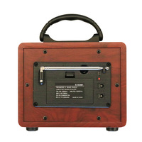 Vintage Holz-Handradio mit Bluetooth, FM/AM/SW-Dreifachband-Tuning, USB- und TF-Kartenwiedergabe für Heimdekoration und Unterhaltung im Freien