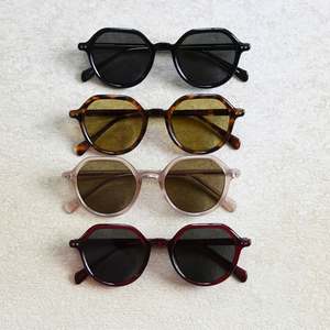 Lunettes de soleil polygonales vintage 2025 personnalisées avec logo, verres en nylon, protection UV400, monture TR90, lunettes en acétate - Product Image 2