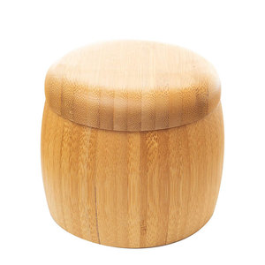 Tarro cilíndrico de madera de bambú con tapa de 20,32 cm, almacenamiento para el hogar, para té, cigarrillos, bolígrafos, pañuelos, hecho a mano - Product Image 5